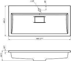 Stella Polare Раковина Арта 90 белая – фотография-3